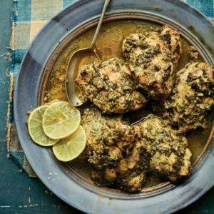 Hariyali Murgh (Baked Chicken Thighs with Herbs)
